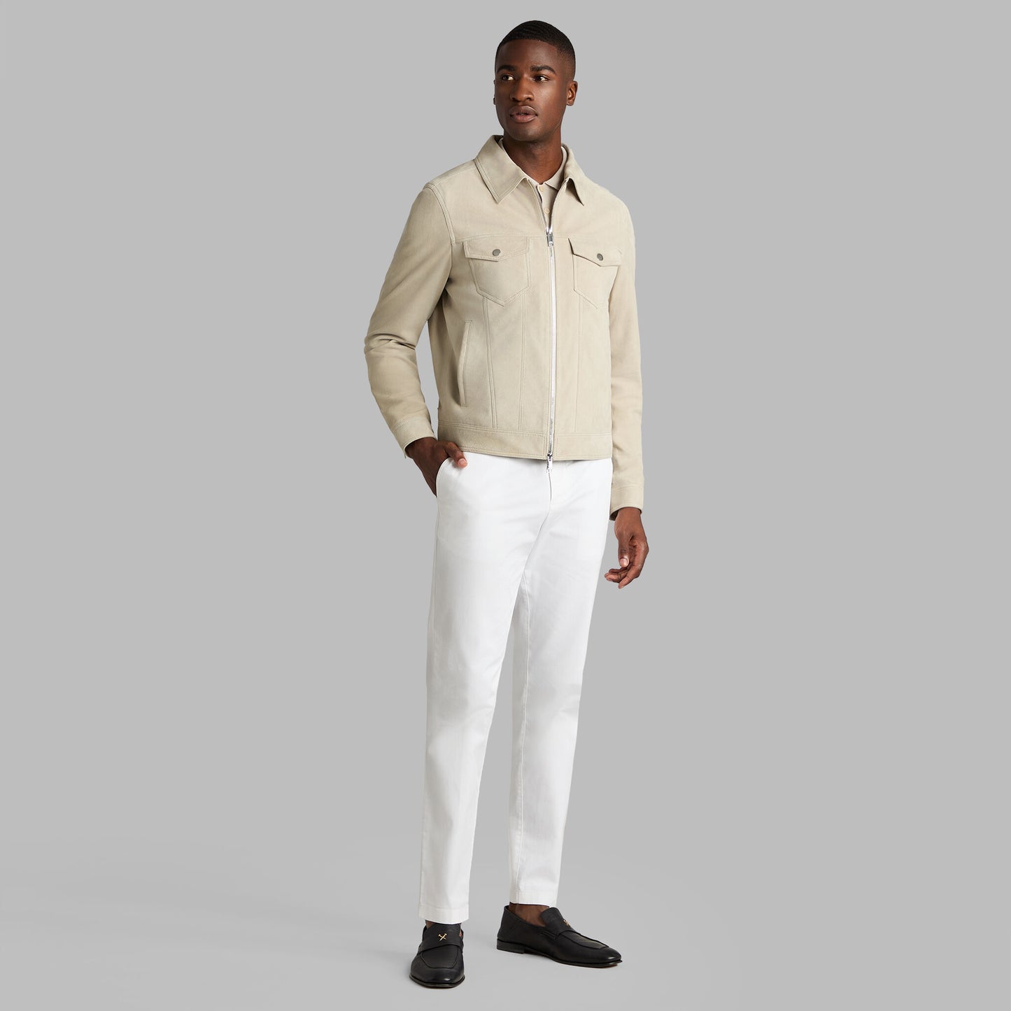 SUEDE TRUCKER JACKET | G/FORE Discount