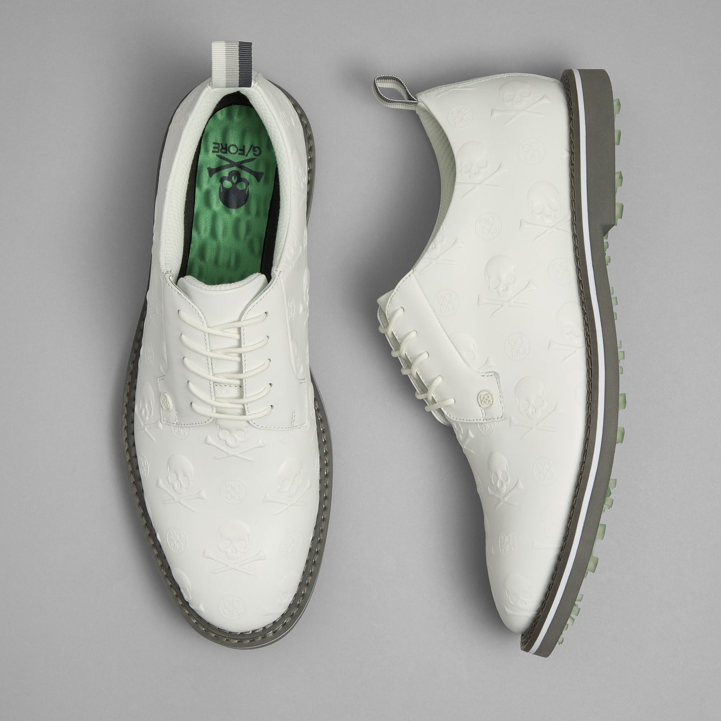 GALLIVANTER EMBOSSED SKULL & TEES LEATHER GOLF SHOE | G/FORE sale