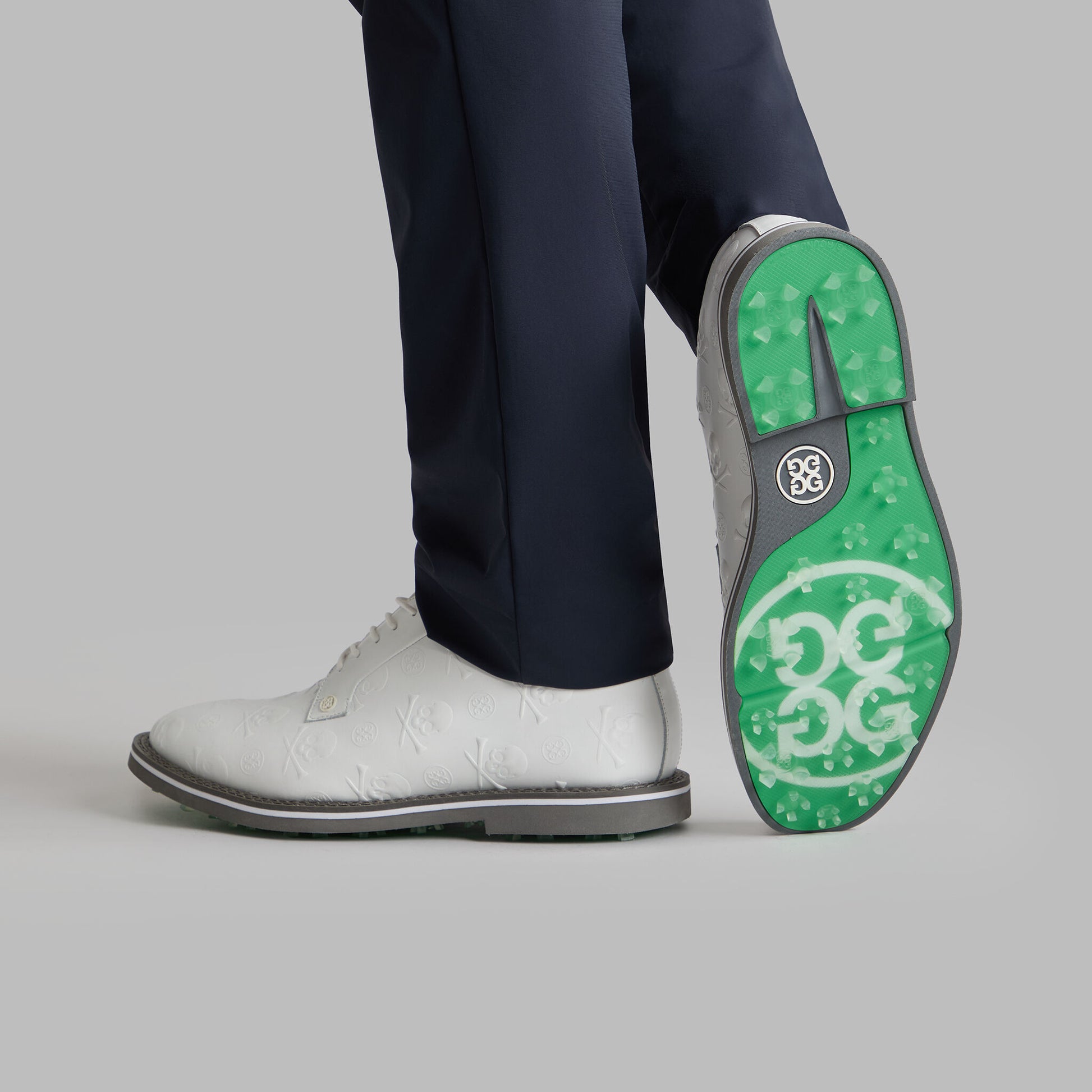 GALLIVANTER EMBOSSED SKULL & TEES LEATHER GOLF SHOE | G/FORE sale