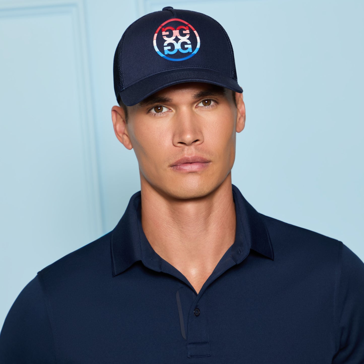 GRADIENT CIRCLE G'S MID TRUCKER HAT |HATS | G/FORE Outlet