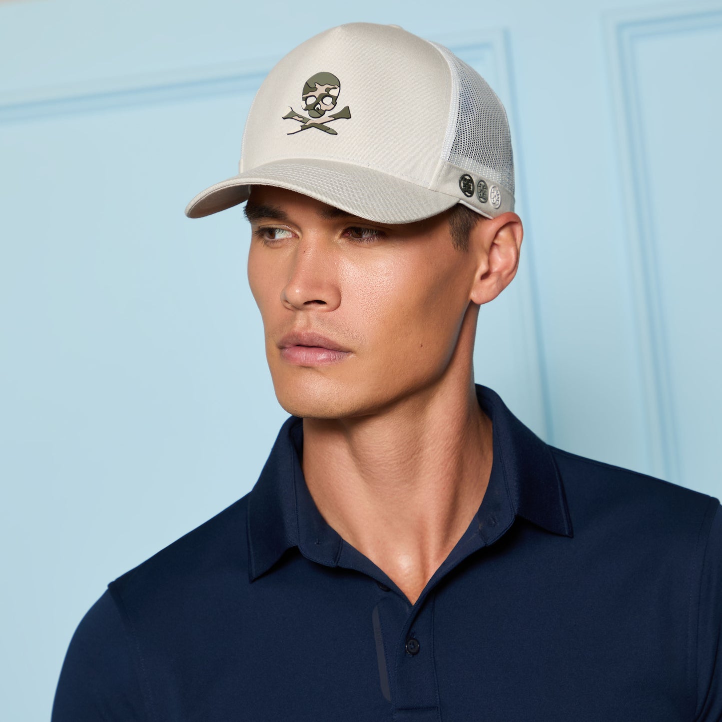 CAMO SKULL & TEES TALL TRUCKER HAT |HATS | G/FORE Near me