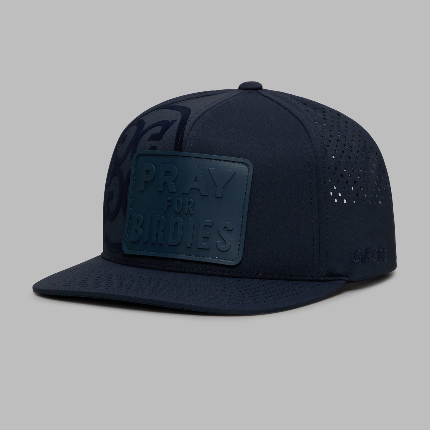 PRAY FOR BIRDIES PATCH PERFORATED DELTA HAT |HATS | G/FORE On sale