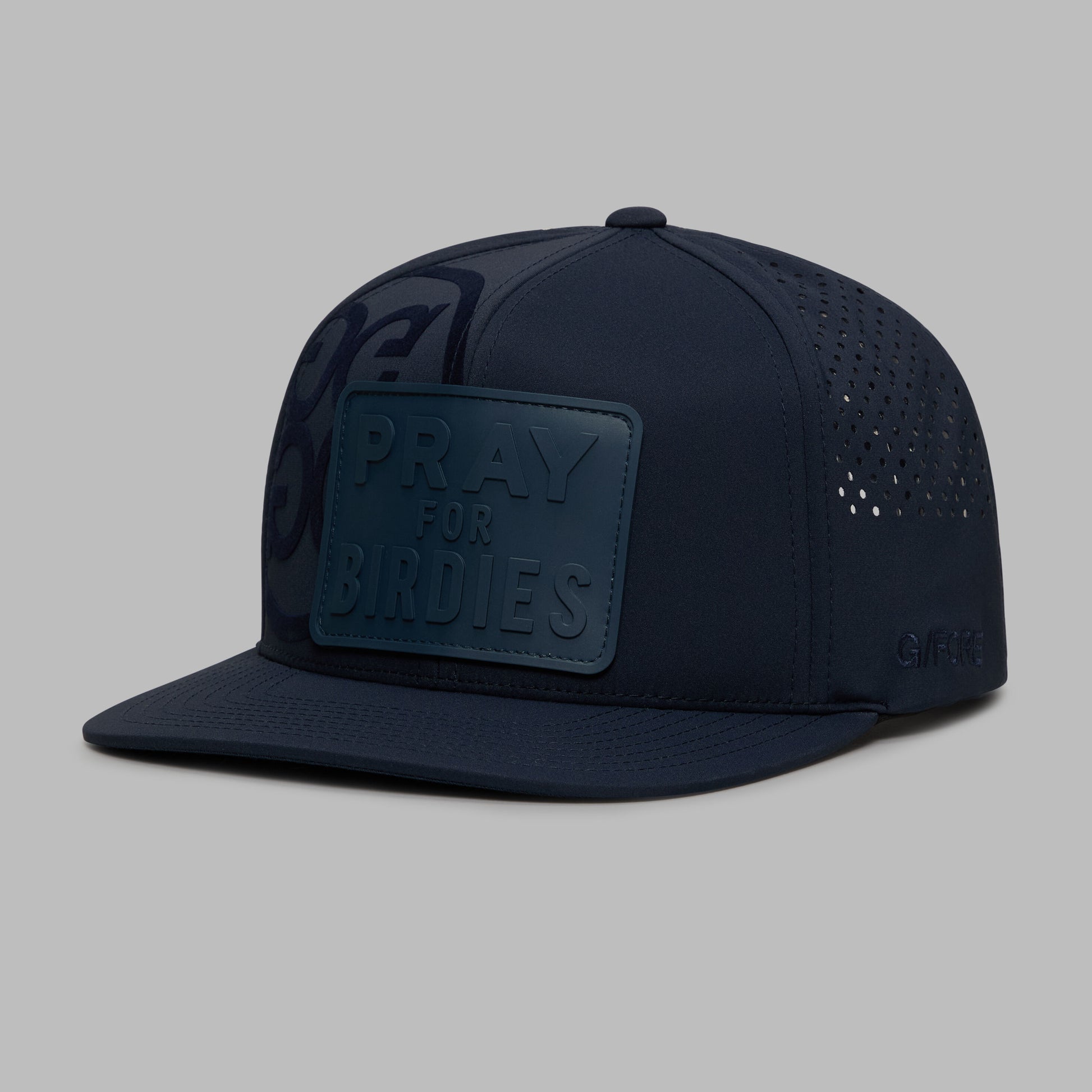 PRAY FOR BIRDIES PATCH PERFORATED DELTA HAT |HATS | G/FORE On sale