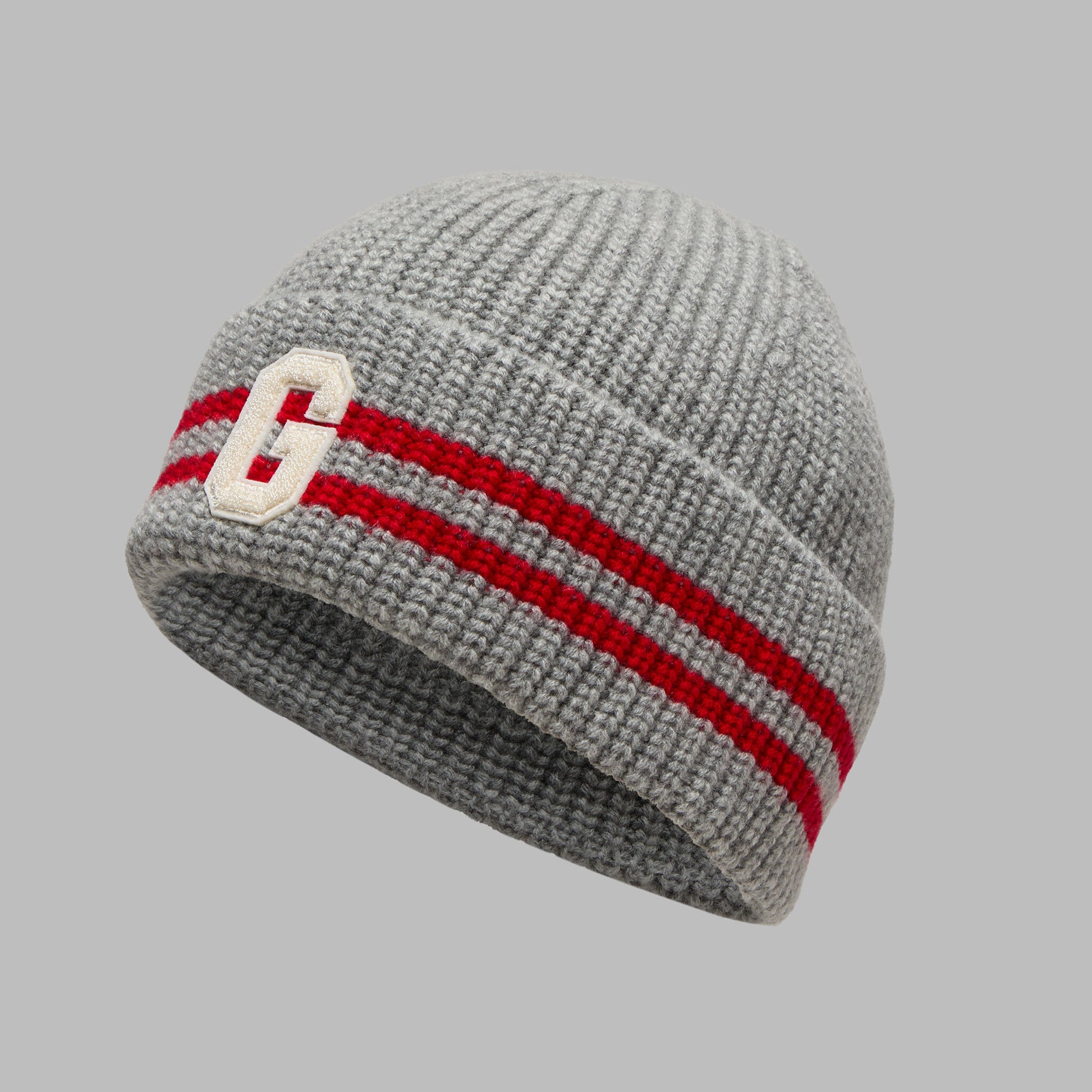 STRIPED IT LETTER G WOOL CASHMERE BEANIE | G/FORE sale