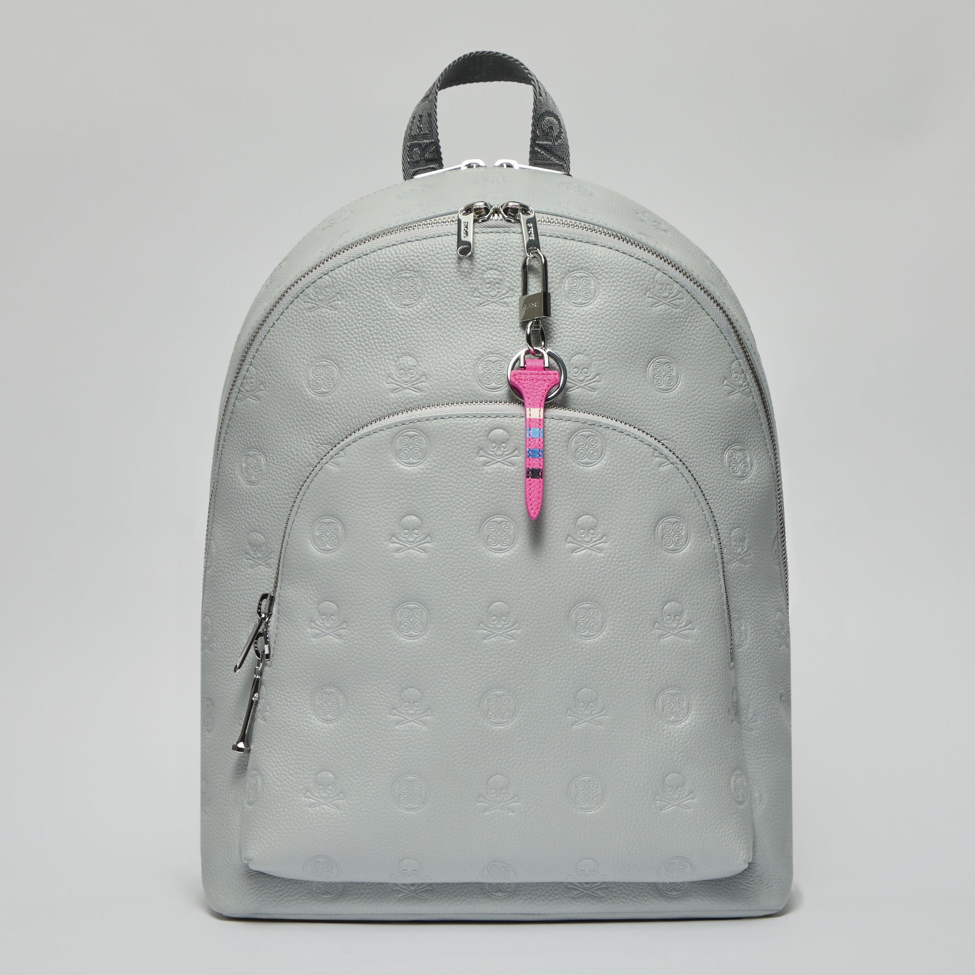 EMBOSSED SKULL & TEES LEATHER BACKPACK | G/FORE On sale