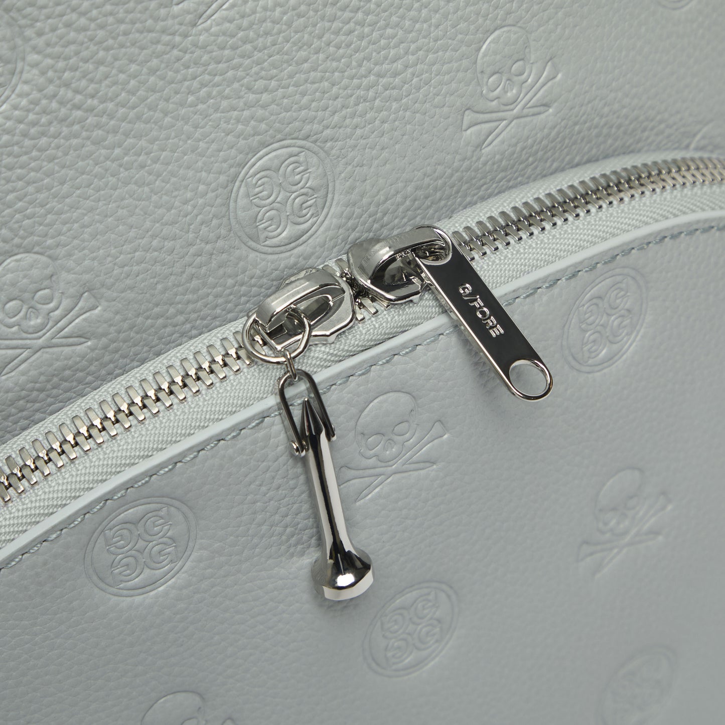 EMBOSSED SKULL & TEES LEATHER BACKPACK | G/FORE On sale