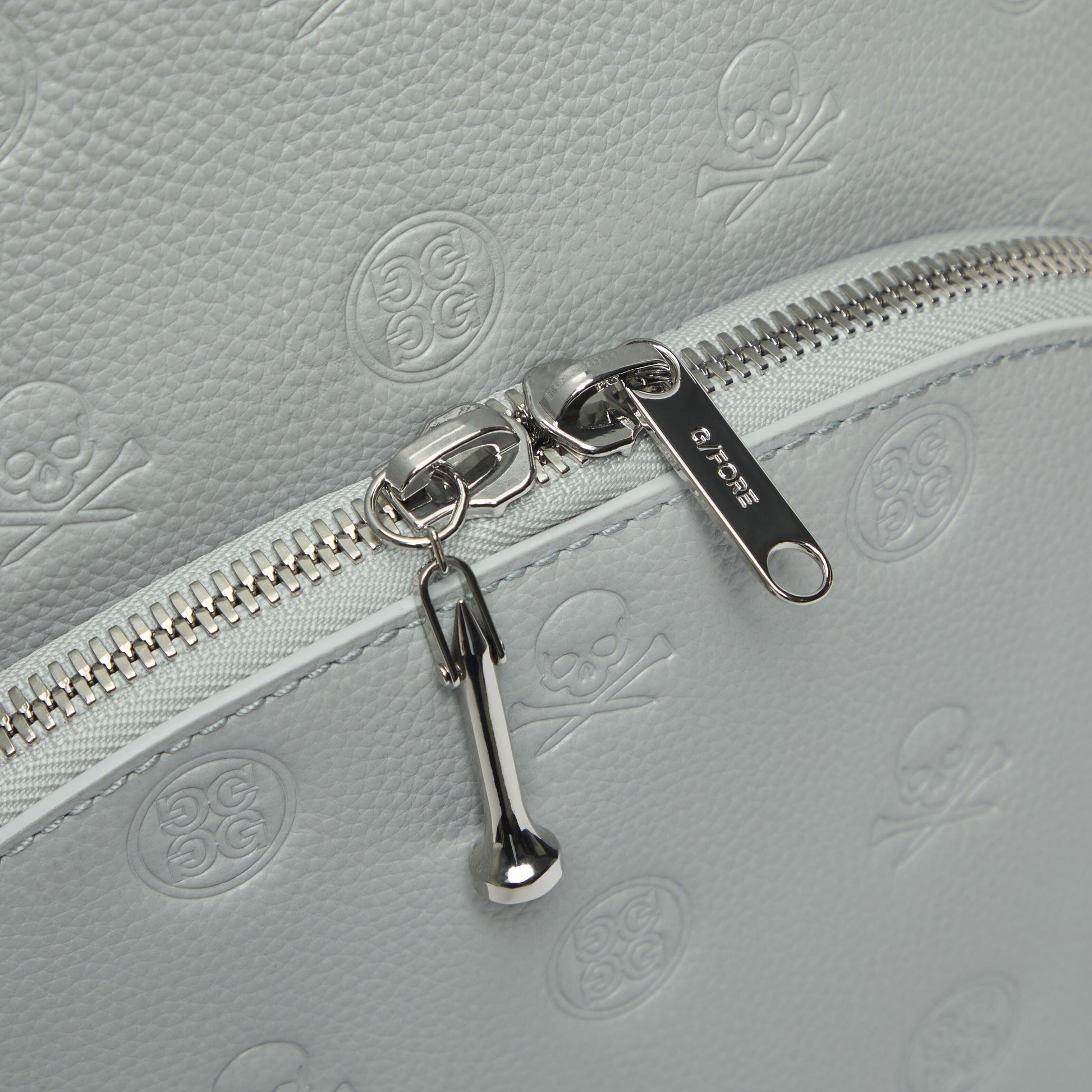 EMBOSSED SKULL & TEES LEATHER BACKPACK | G/FORE On sale