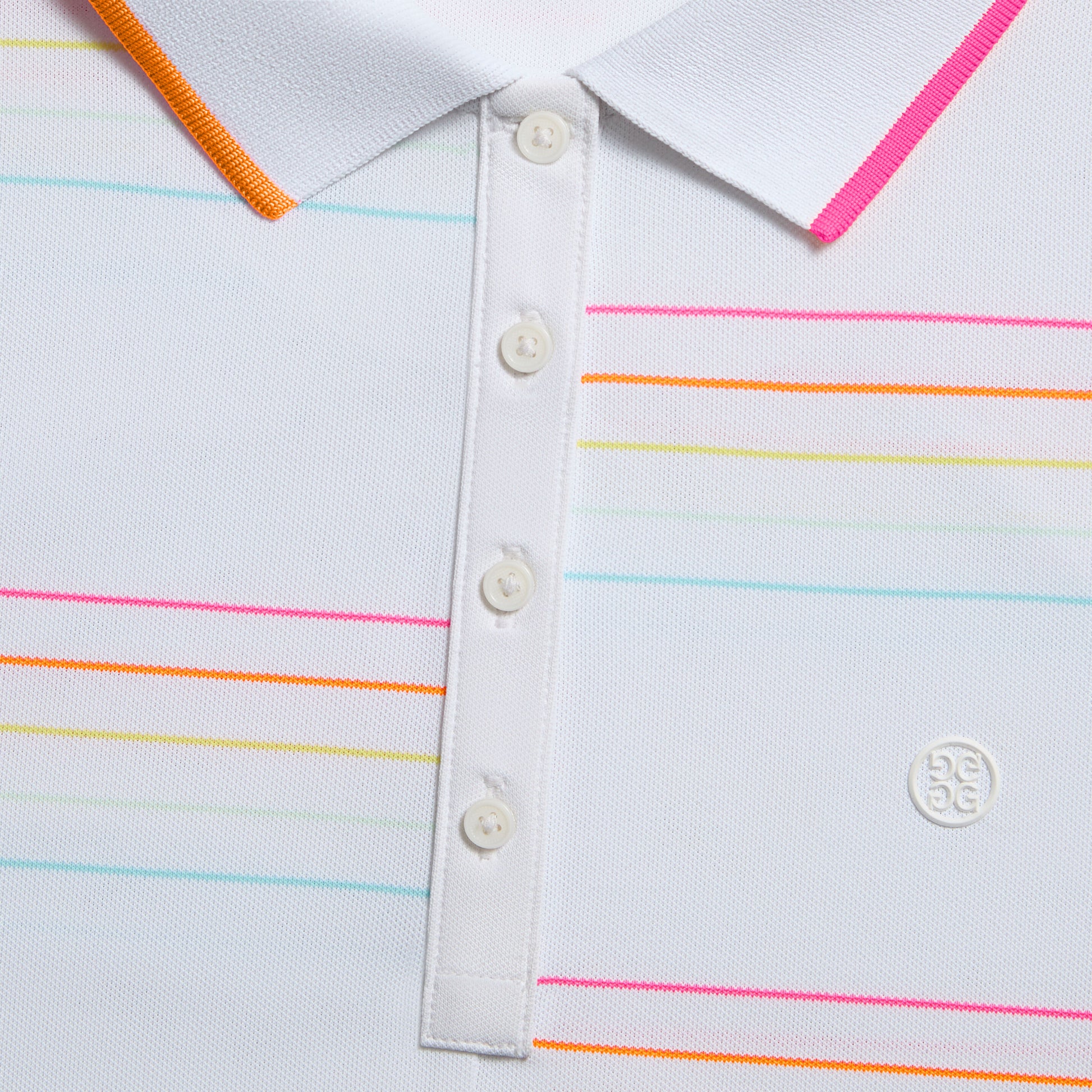 OFFSET STRIPE TECH PIQUÉ SLEEVELESS POLO | G/FORE sale