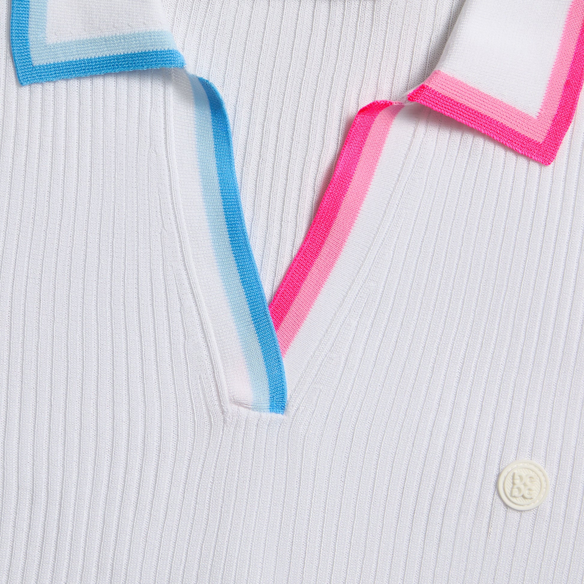 JOHNNY COLLAR COTTON BLEND RIB POLO | G/FORE For Sale