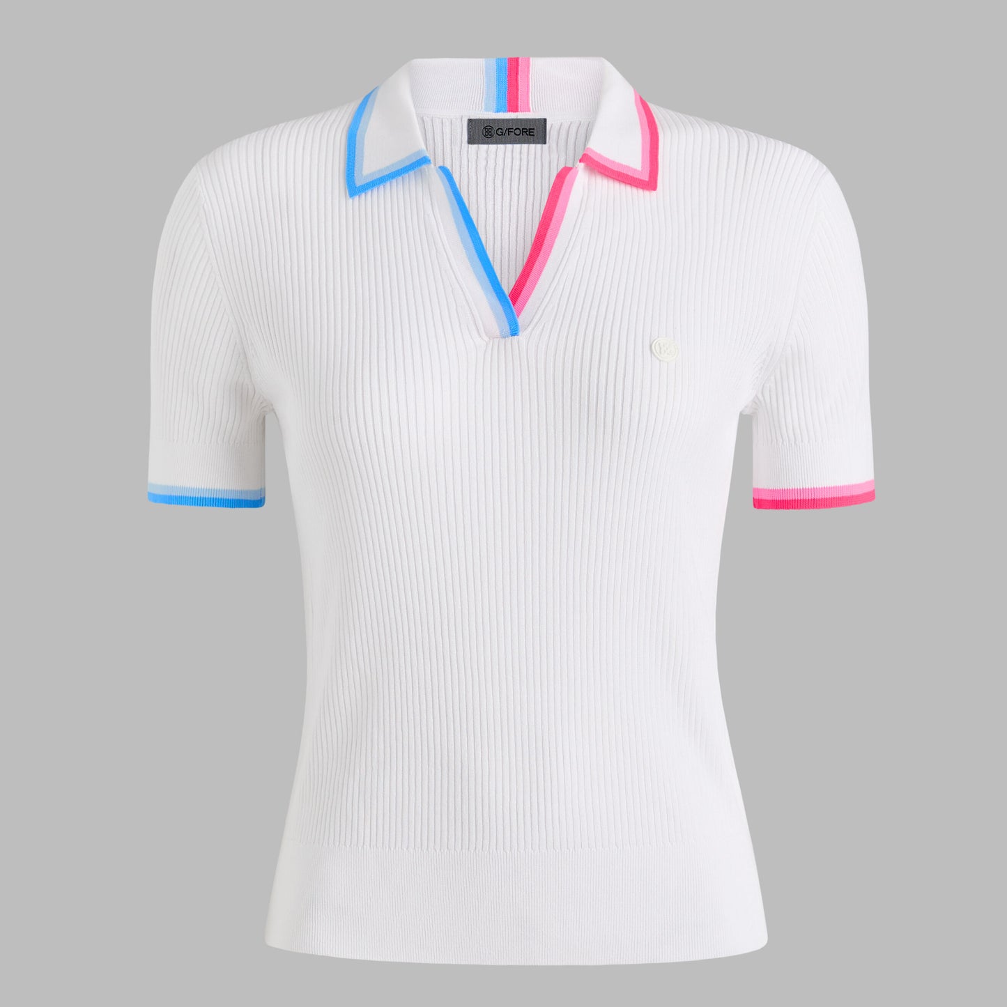JOHNNY COLLAR COTTON BLEND RIB POLO | G/FORE For Sale