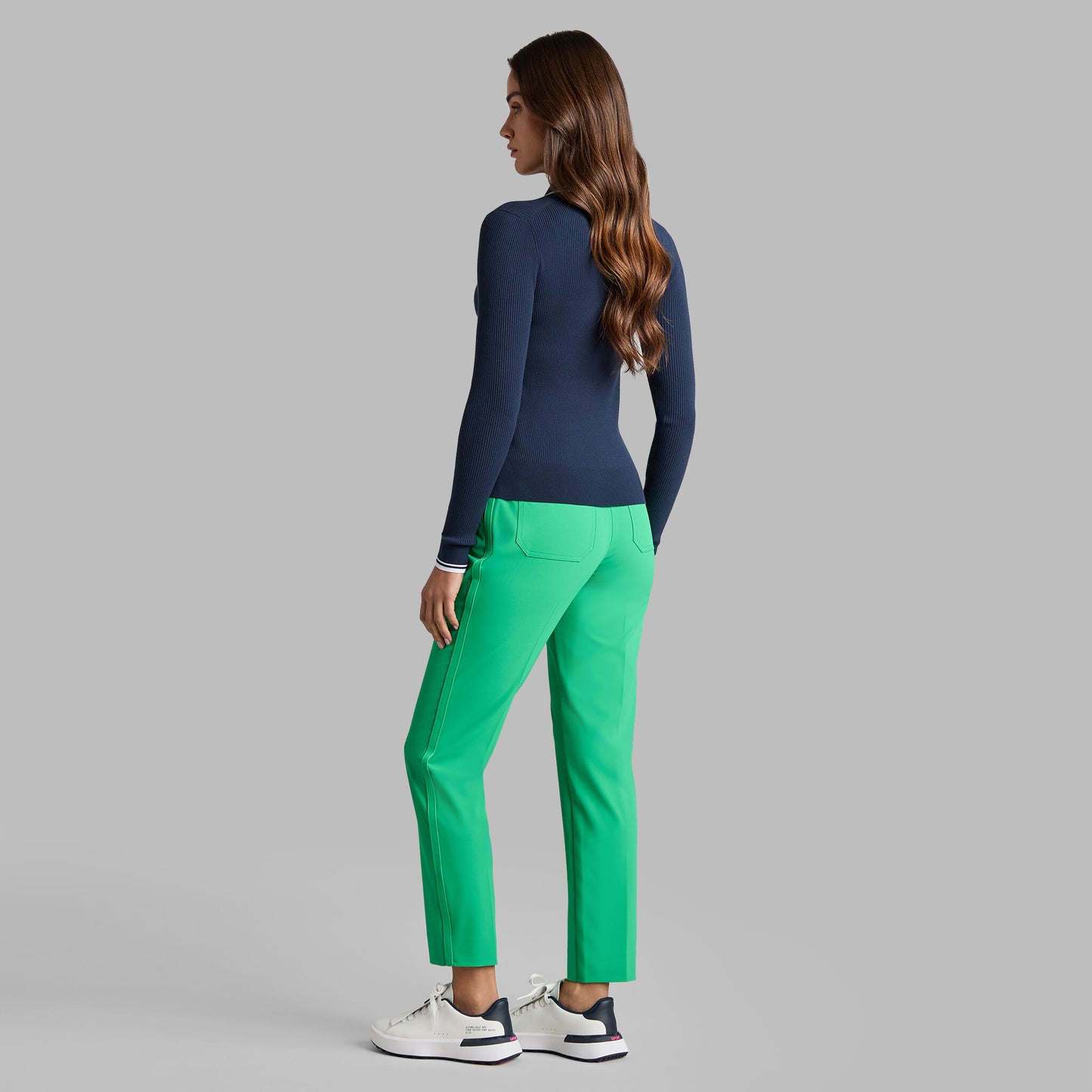 VISCOSE BLEND LONG SLEEVE KNIT POLO | G/FORE US