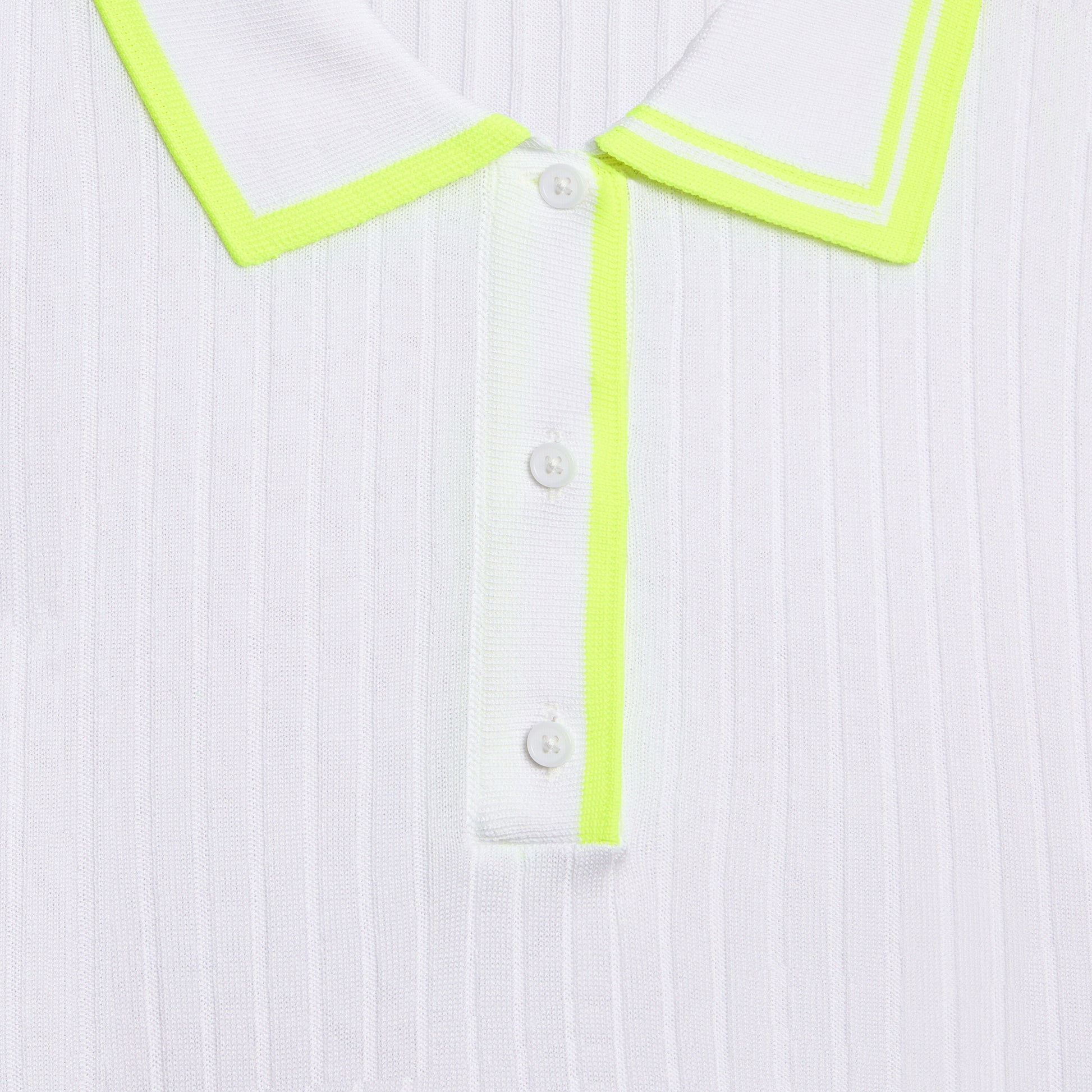 RIBBED KNIT LONG SLEEVE POLO SWEATER | G/FORE New