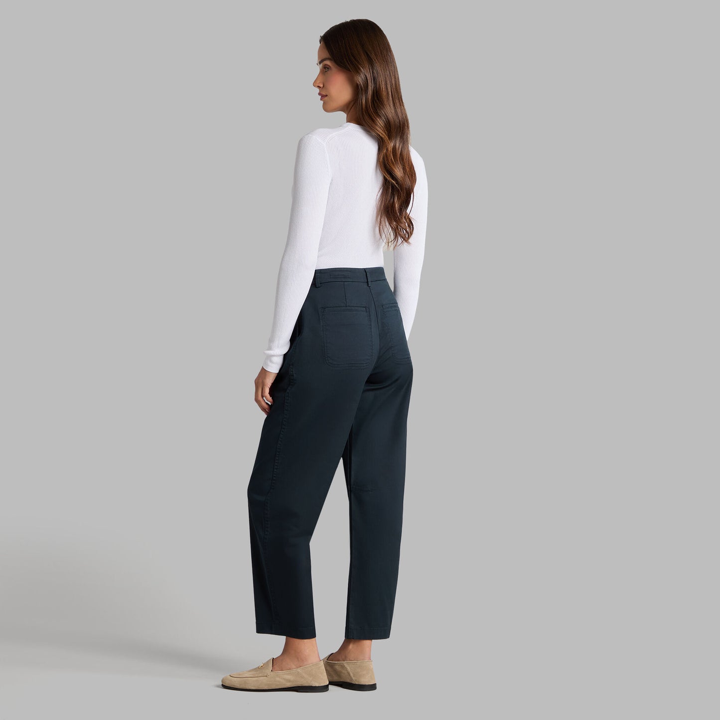 COTTON BLEND RIB KNIT FITTED TOP | G/FORE Outlet