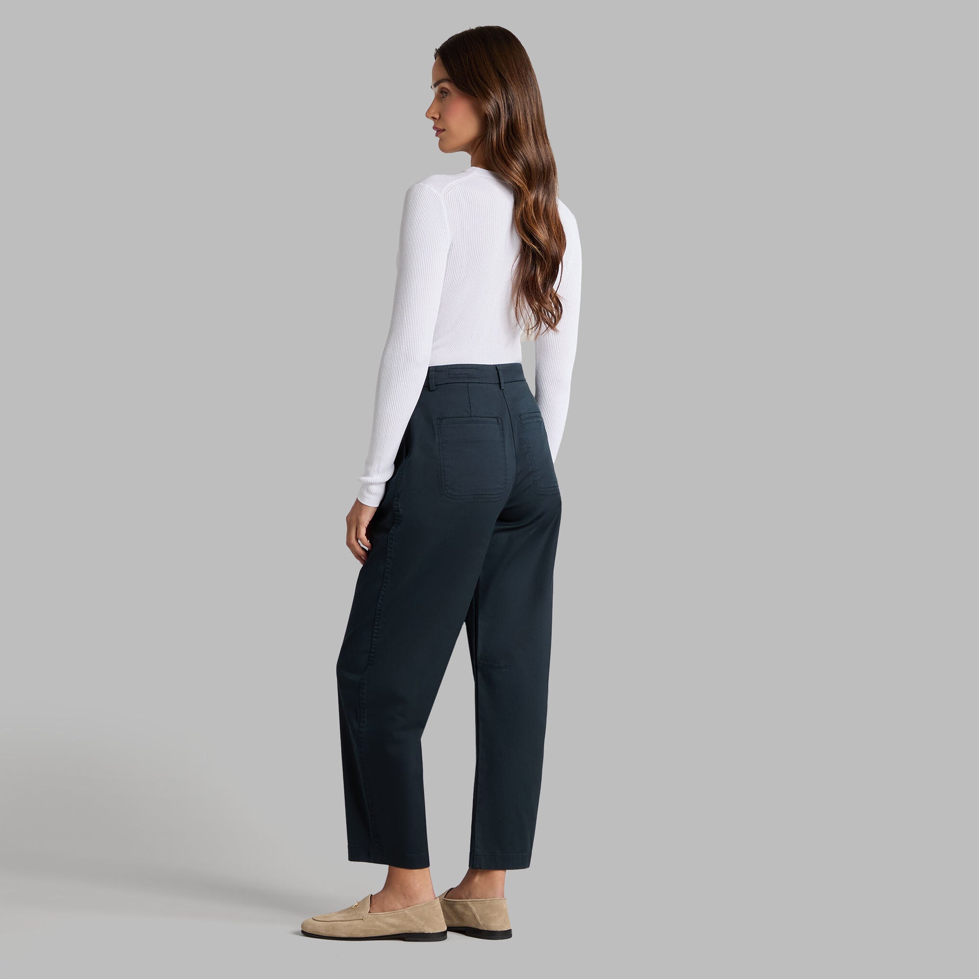 COTTON BLEND RIB KNIT FITTED TOP | G/FORE Outlet