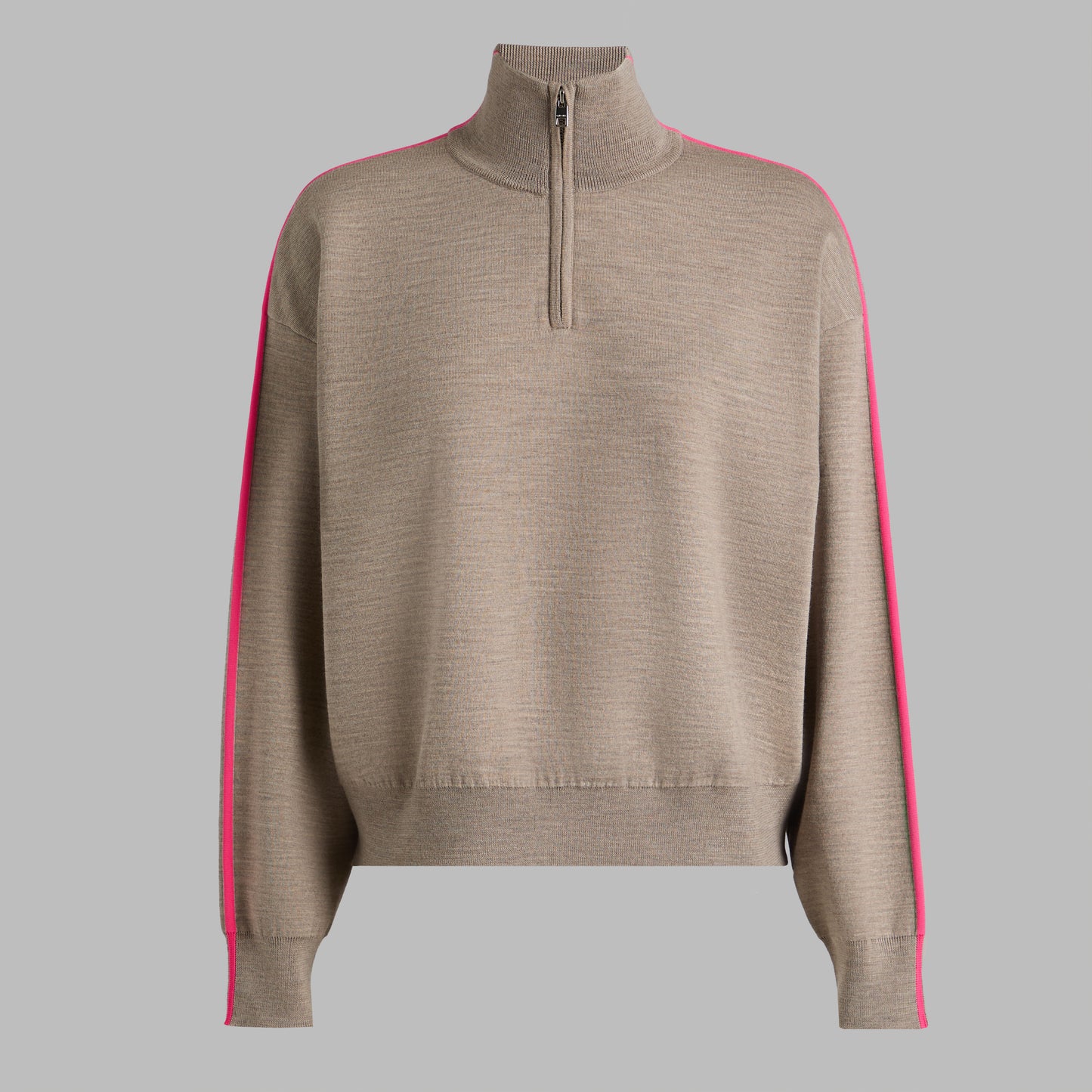 MERINO WOOL COTTON PLAITED 1/4 ZIP SWEATER | G/FORE sale