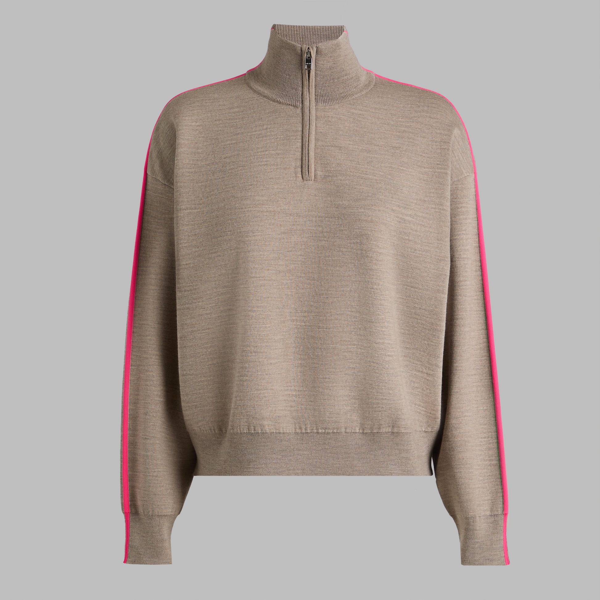 MERINO WOOL COTTON PLAITED 1/4 ZIP SWEATER | G/FORE sale