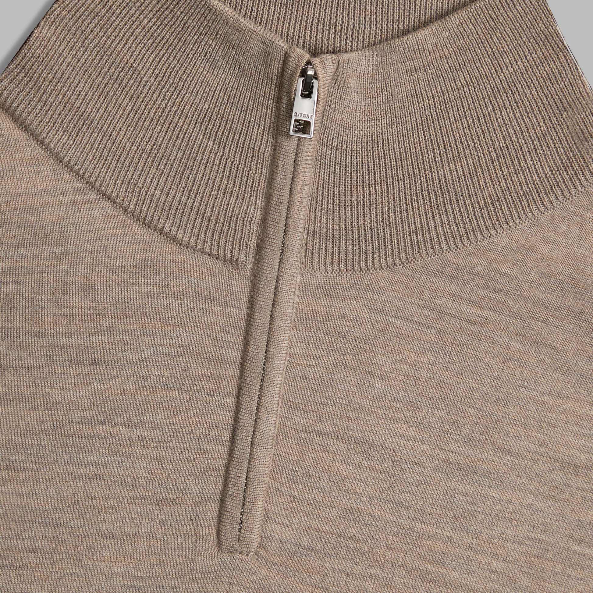 MERINO WOOL COTTON PLAITED 1/4 ZIP SWEATER | G/FORE sale
