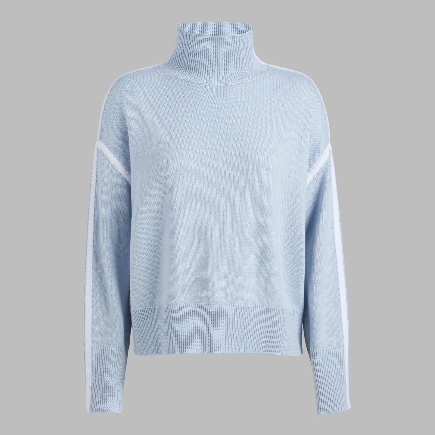MERINO WOOL CONTRAST STRIPE TURTLENECK SWEATER | G/FORE Outlet