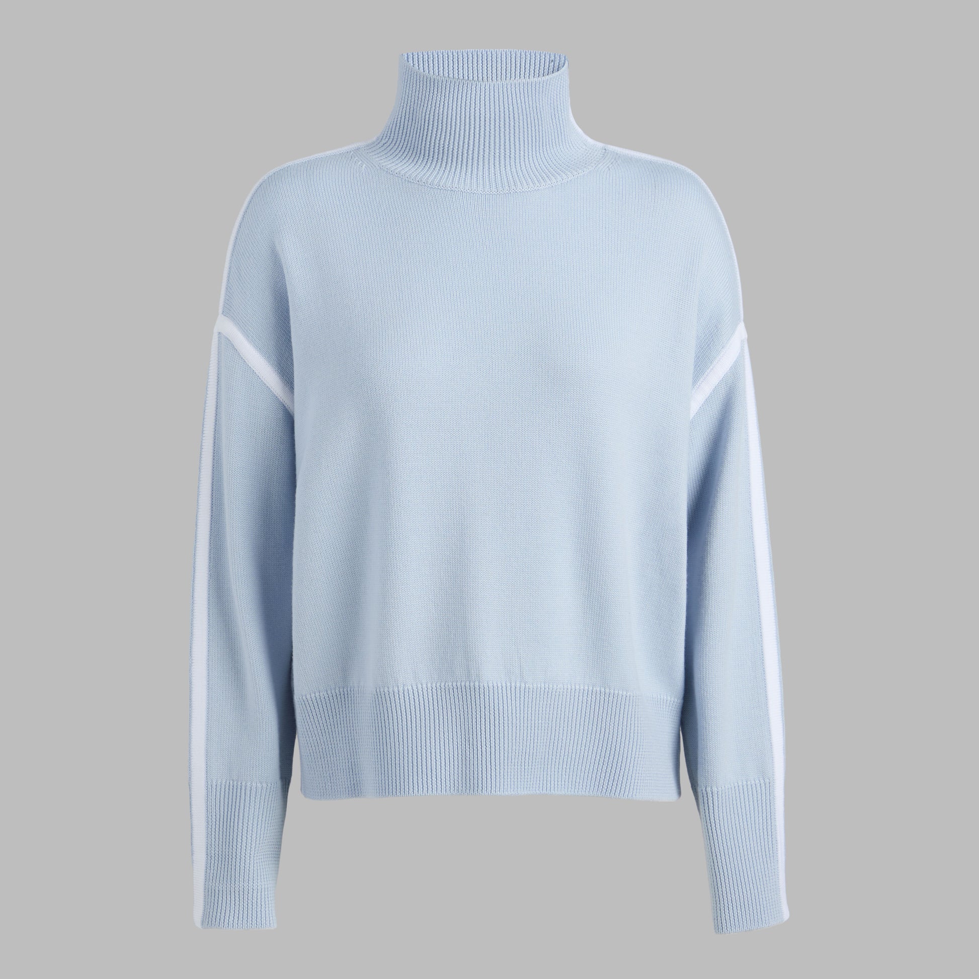 MERINO WOOL CONTRAST STRIPE TURTLENECK SWEATER | G/FORE Outlet