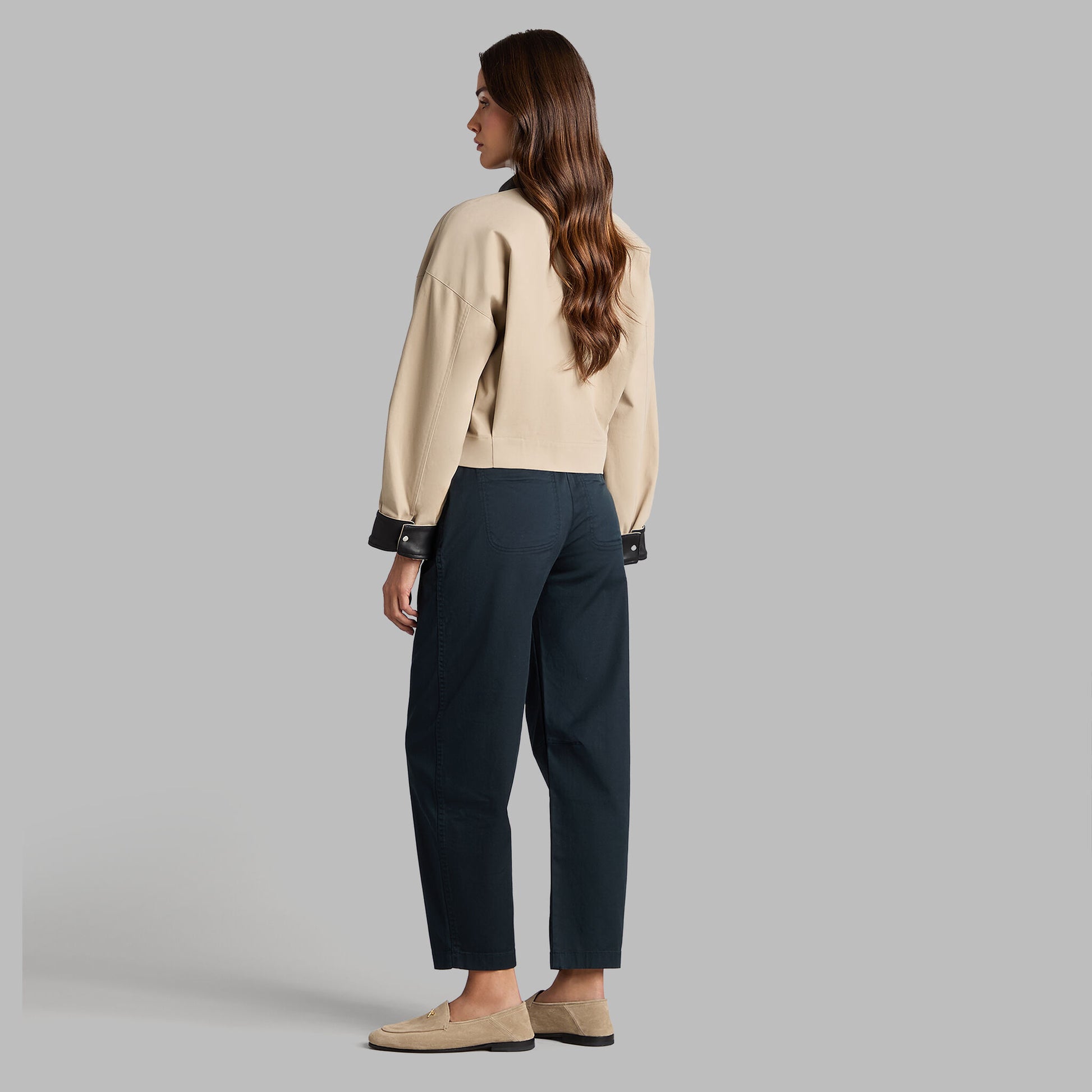 LTD RELEASE STRETCH COTTON GABARDINE BARREL LEG TROUSER | G/FORE New