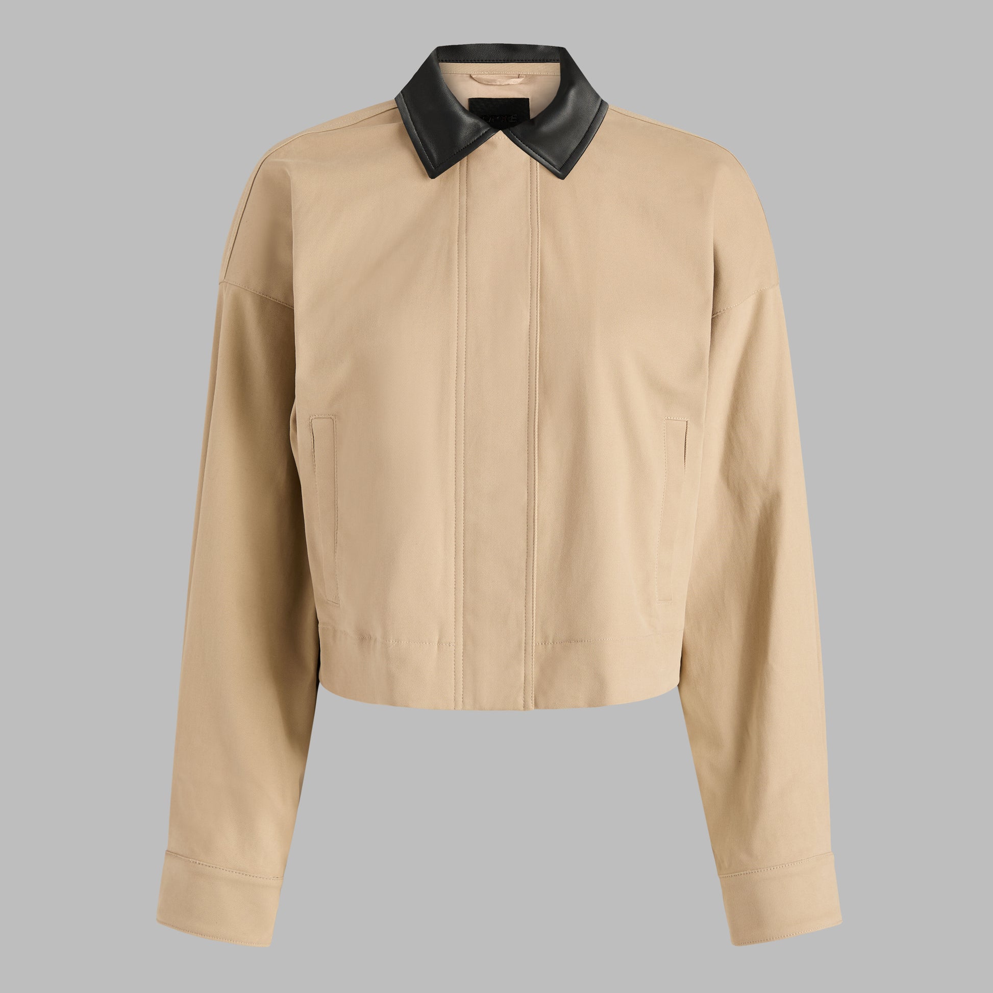 LTD RELEASE LEATHER COLLAR TRI-COTTON CROPPED JACKET | G/FORE Online