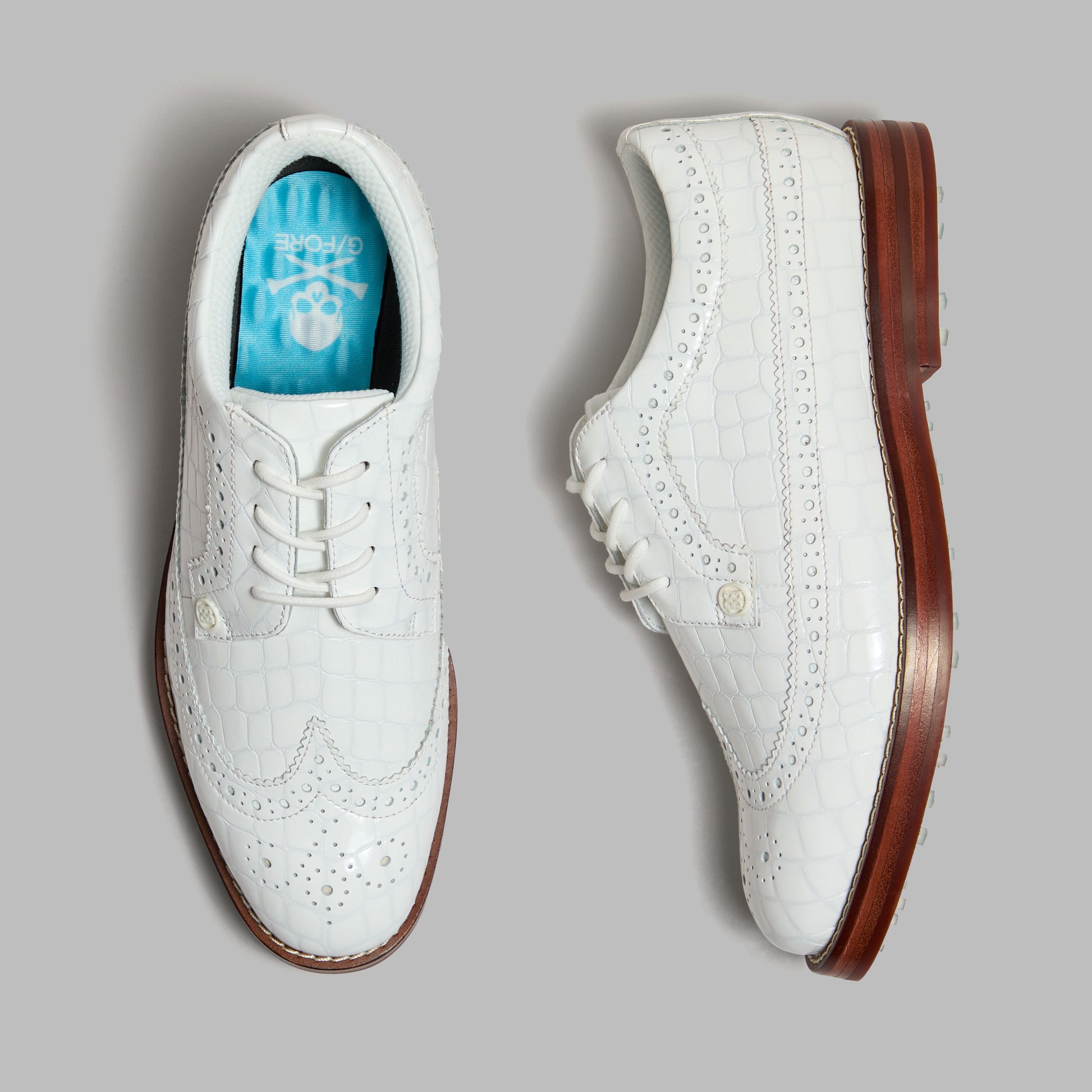 LTD RELEASE GALLIVANTER CROC-EMBOSSED LEATHER LUXE SOLE GOLF SHOE | G/FORE Outlet