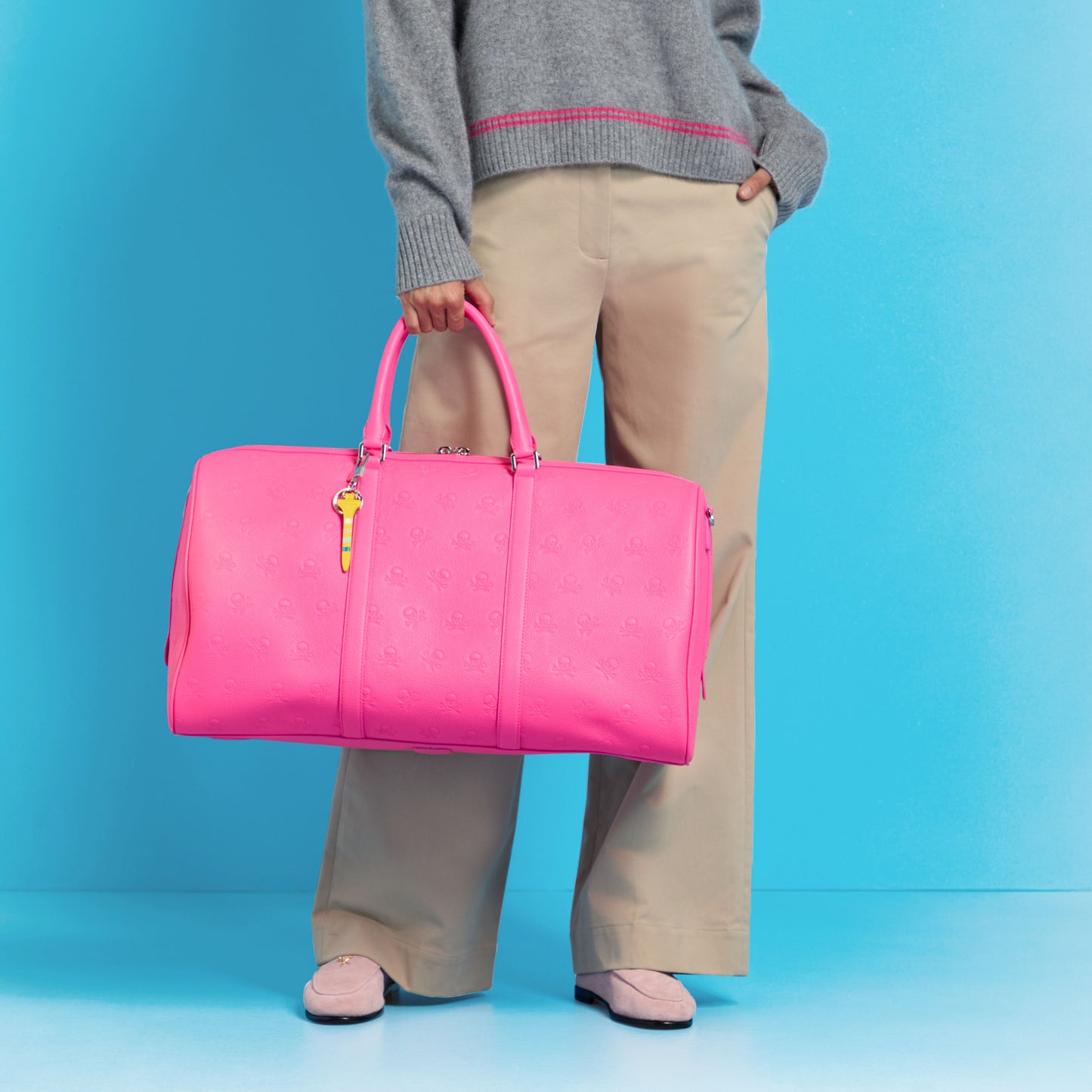EMBOSSED SKULL & TEES LEATHER WEEKENDER | G/FORE New