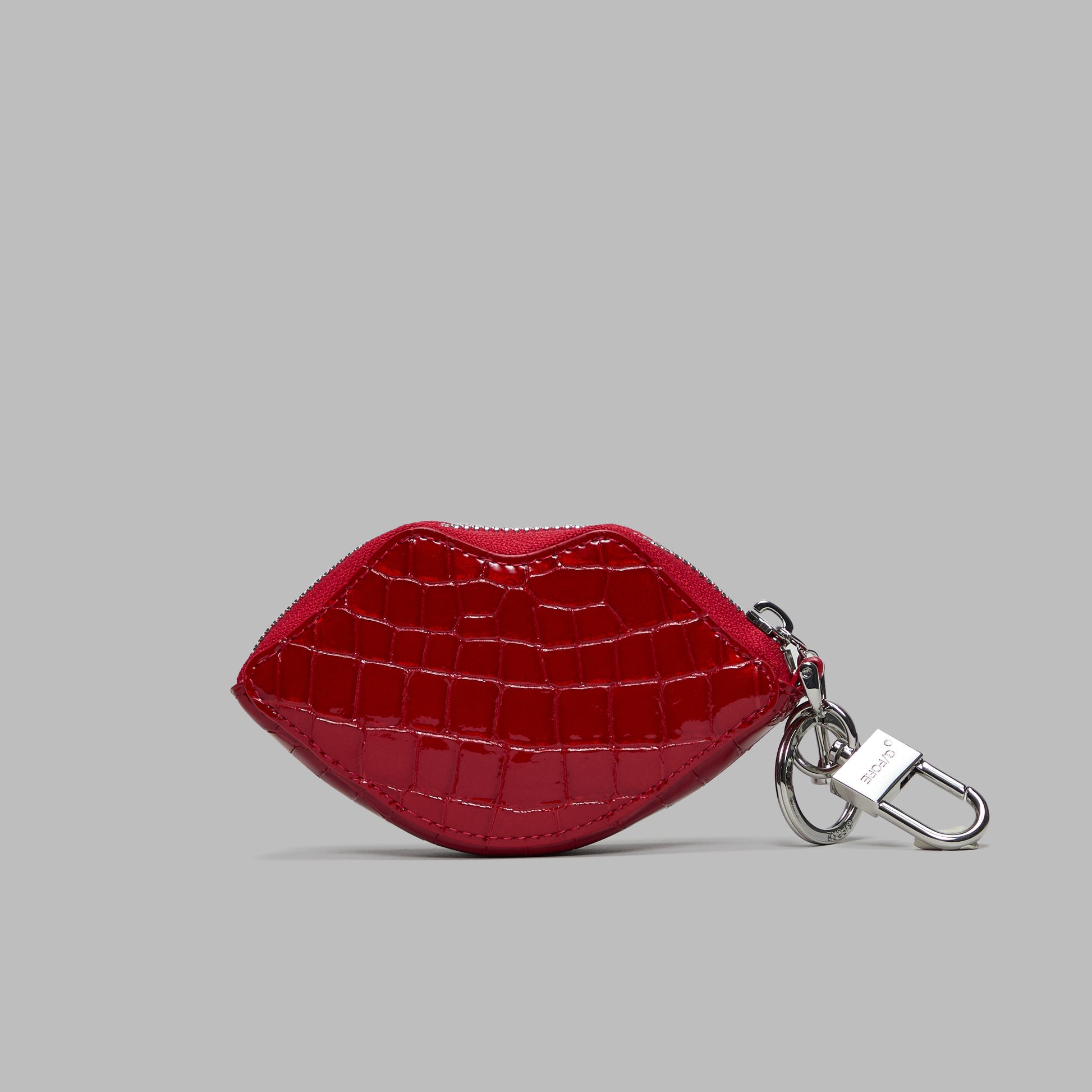 LOVE G CROC-EMBOSSED LEATHER COIN PURSE KEYCHAIN | G/FORE
