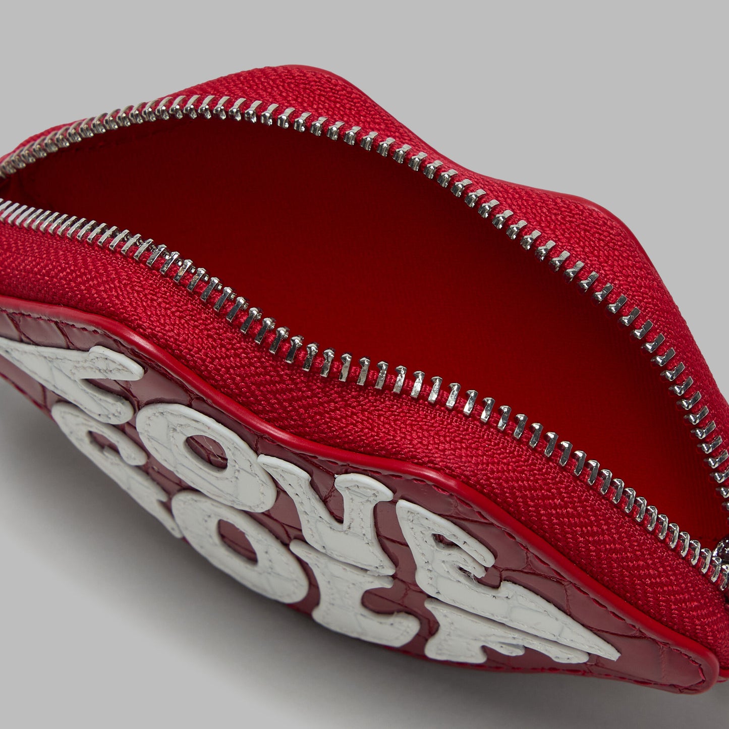 LOVE G CROC-EMBOSSED LEATHER COIN PURSE KEYCHAIN | G/FORE