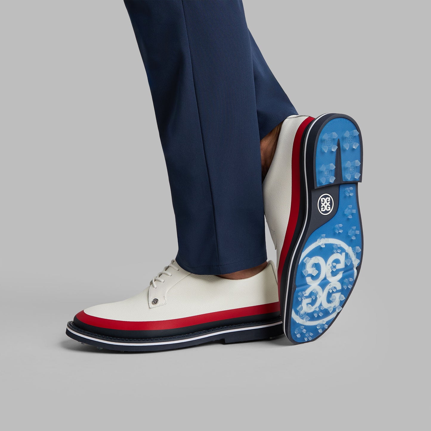 GALLIVANTER TUXEDO STRIPE LEATHER GOLF SHOE | G/FORE