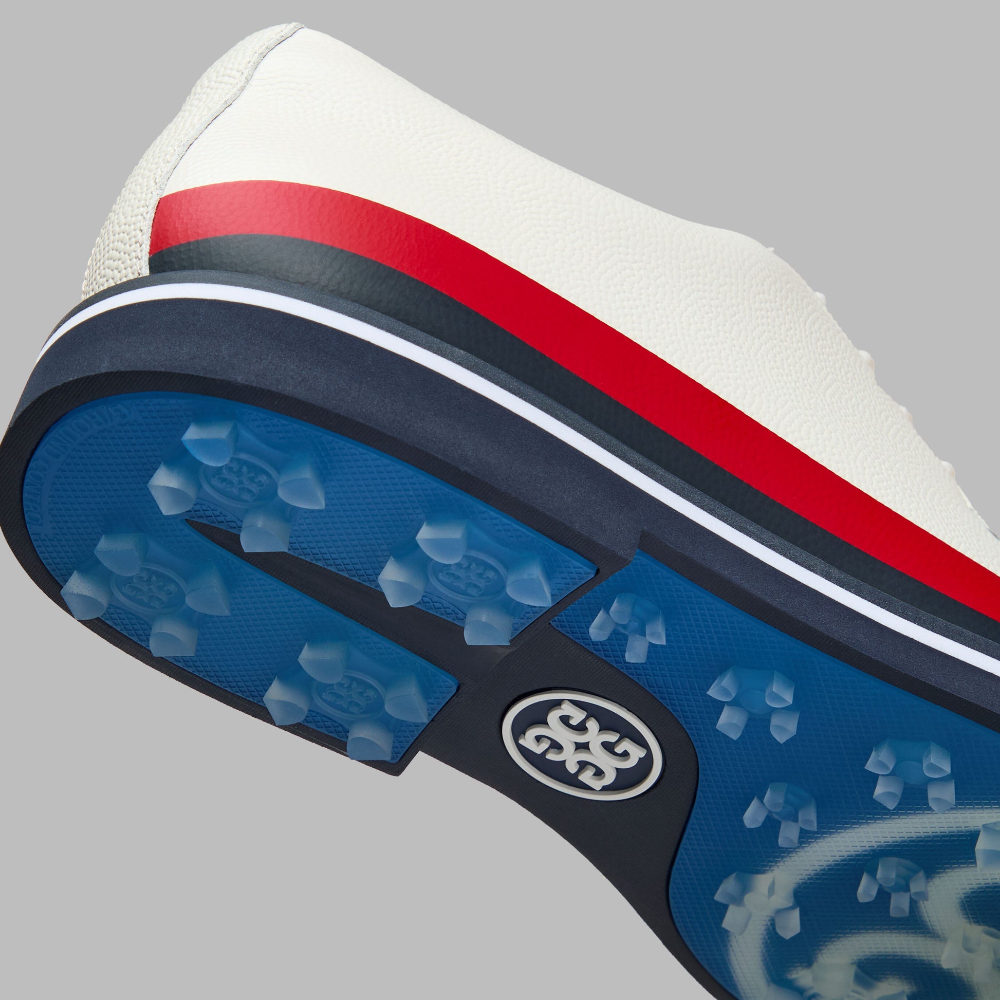 GALLIVANTER TUXEDO STRIPE LEATHER GOLF SHOE | G/FORE