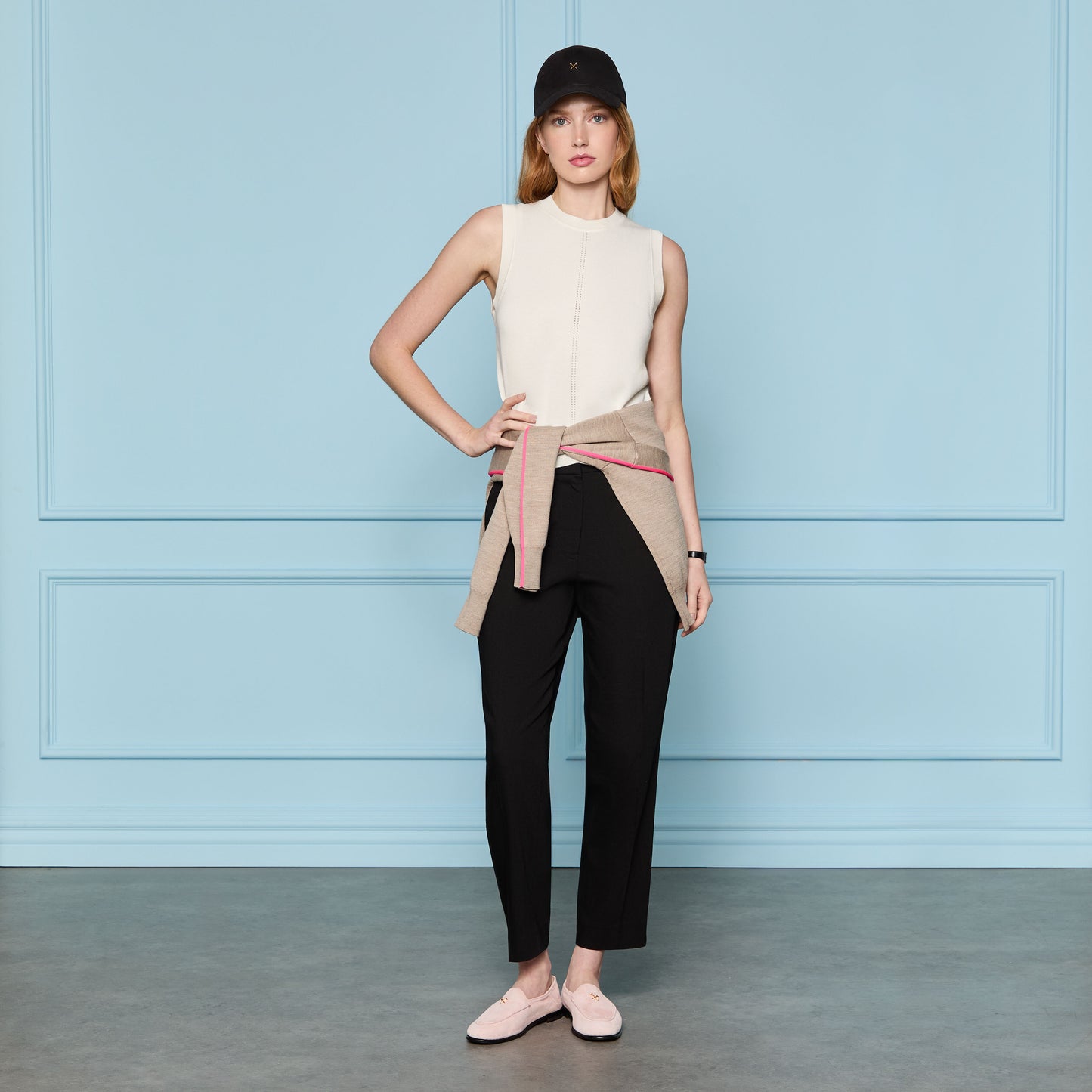 LTD RELEASE LINEN CROPPED PLEATED TROUSER | G/FORE sale