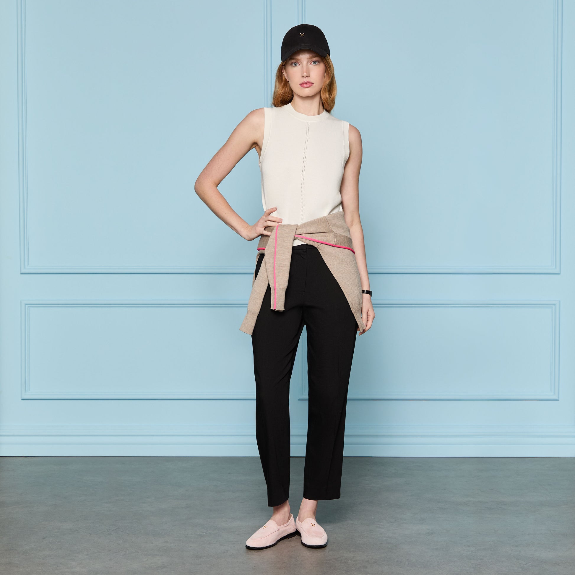 LTD RELEASE LINEN CROPPED PLEATED TROUSER | G/FORE sale